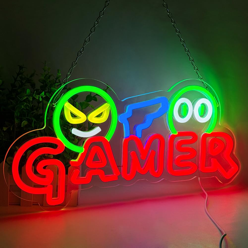Lighting Decor For Wedding - Enseigne néon LED Gamer, Lampe murale