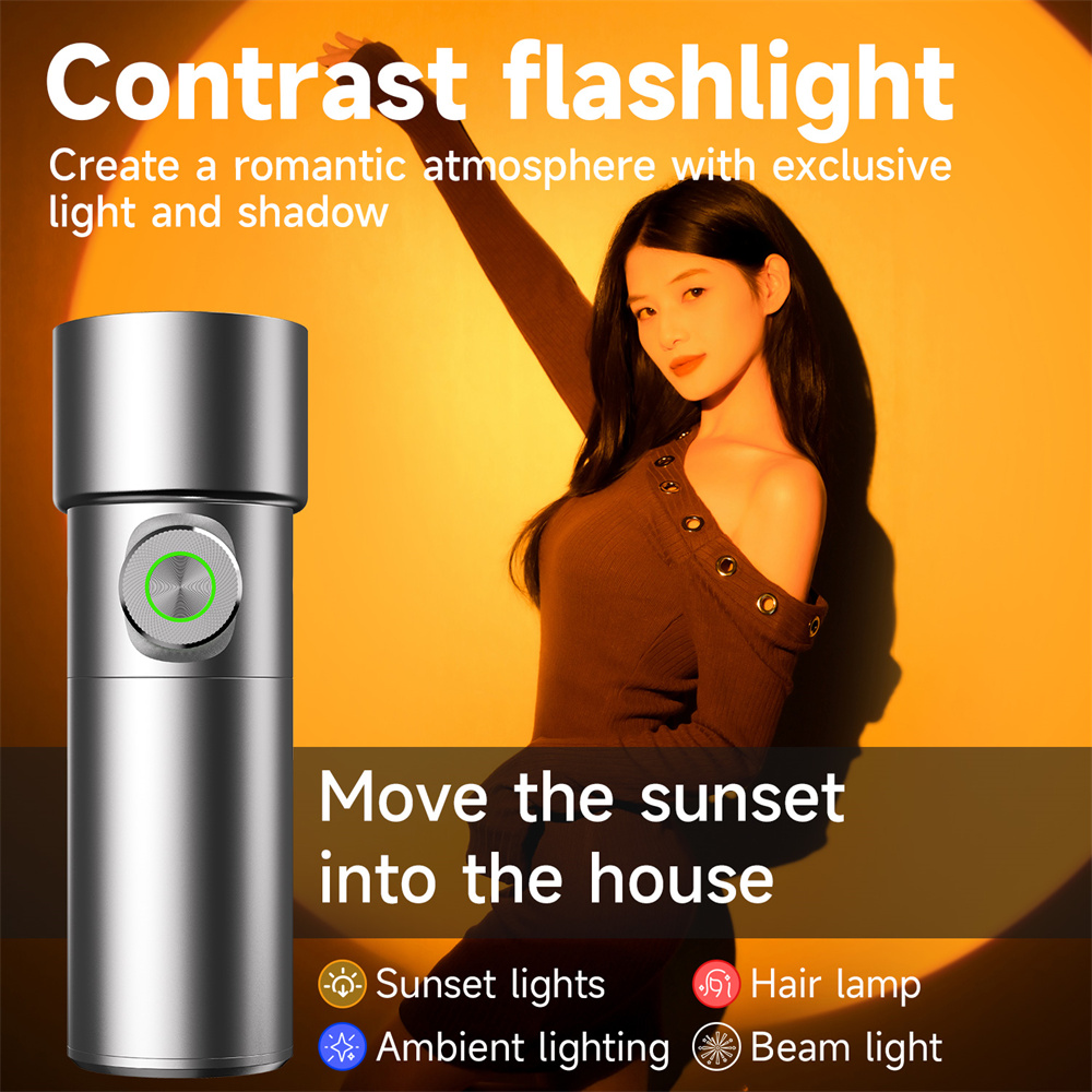 Sunset Lamp Projection - NOUVEAU Projecteur Photo LED RGB 4
