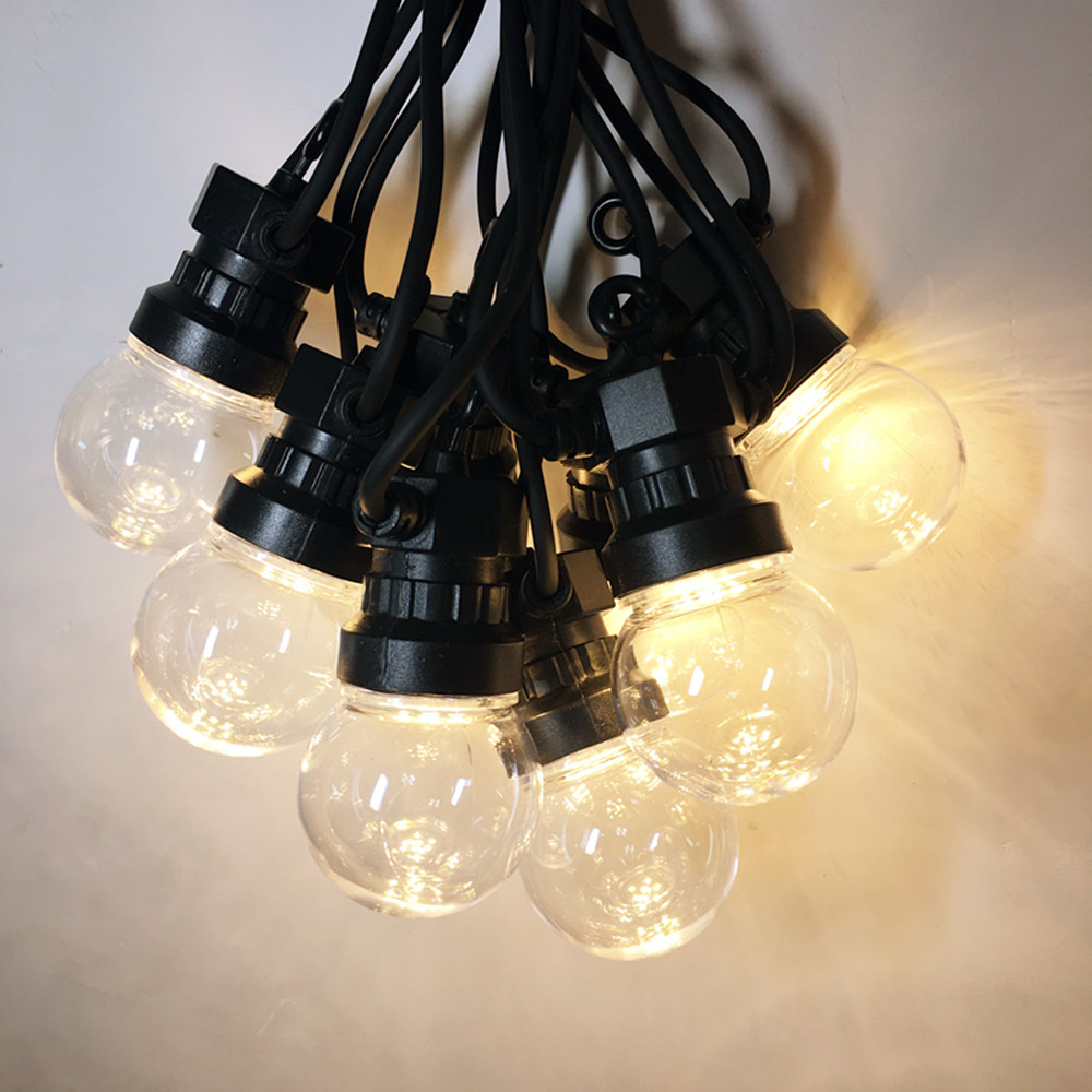Outdoor Lighting Wedding Decor - IP65 G50 câble blanc boule laiteuse