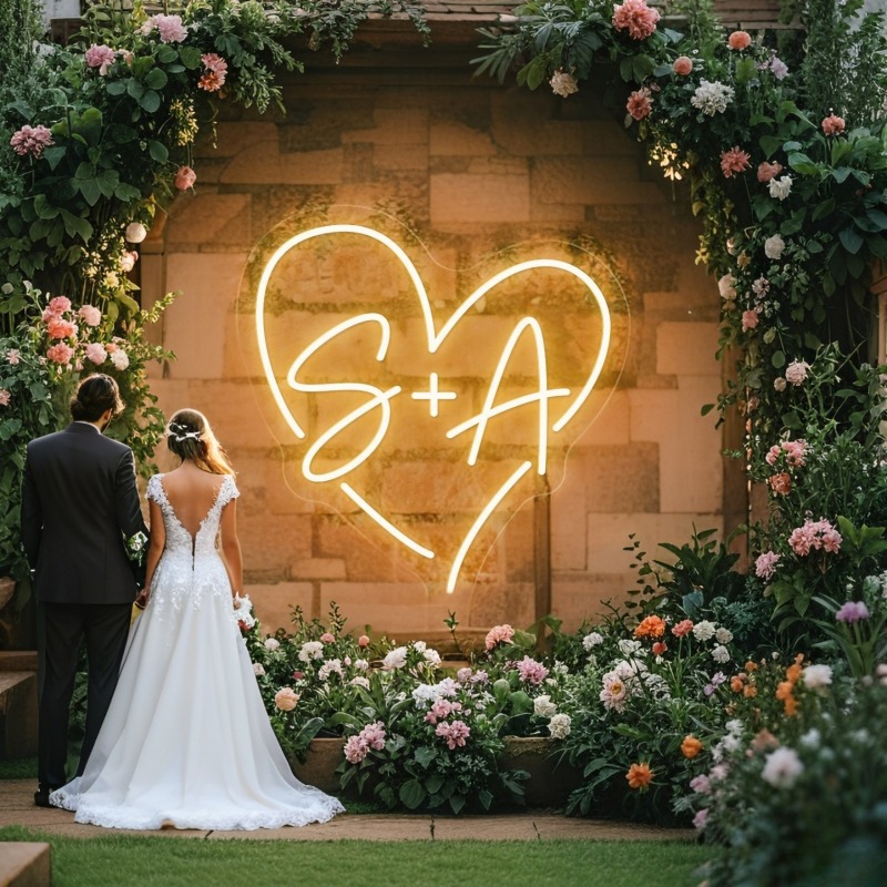 Lighting Decor For Wedding - Enseigne au néon LED en forme