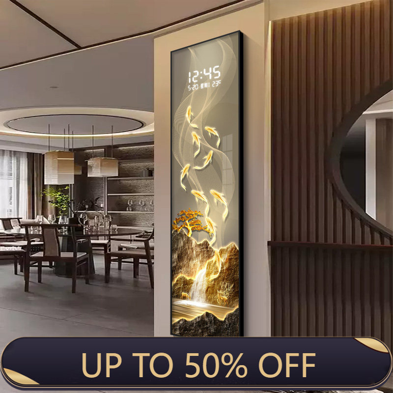 Lighting Home Decor Wall Clocks - Horloge électronique LED de luxe moderne,