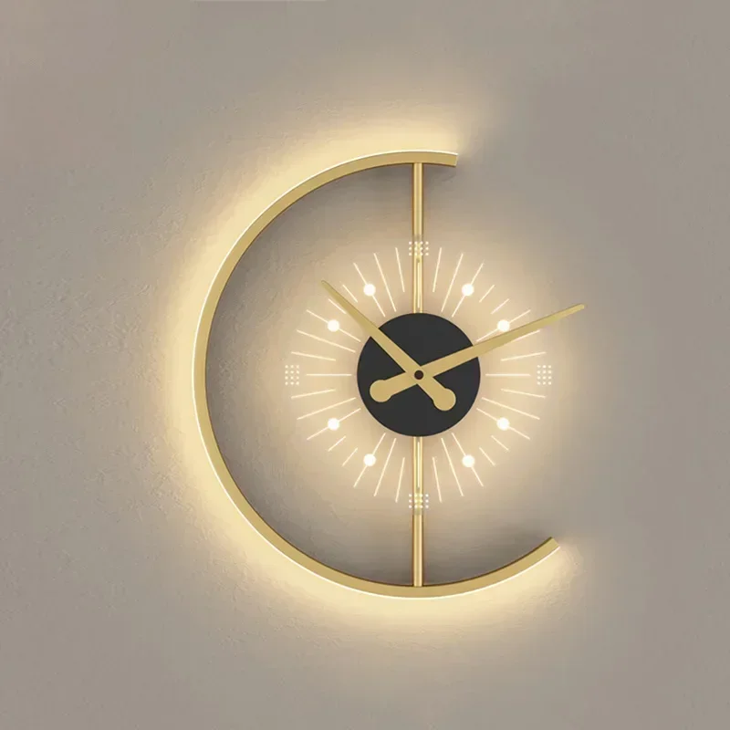 Lighting Home Decor Wall Clocks - Applique murale moderne à LED avec
