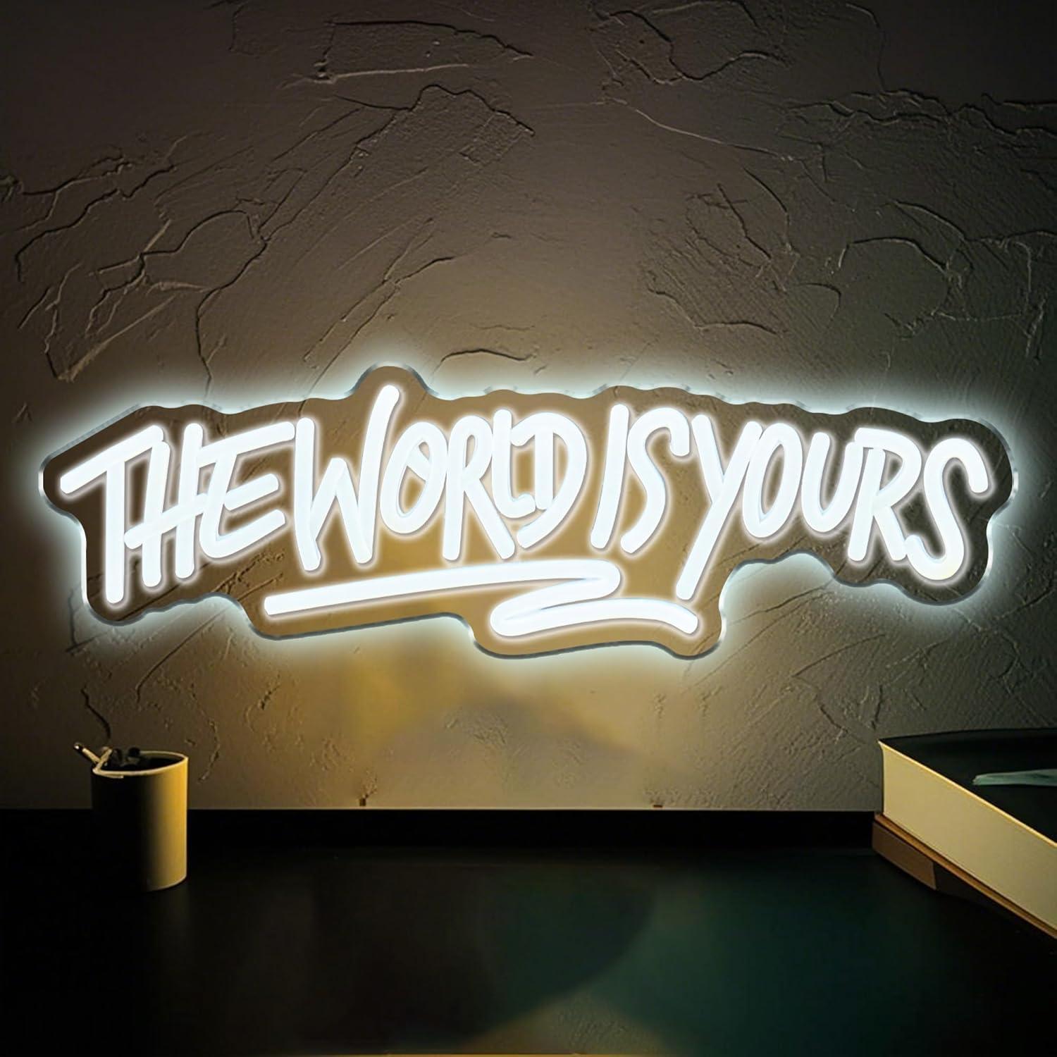 Lighting Decor For Wedding - Enseigne néon « The World is