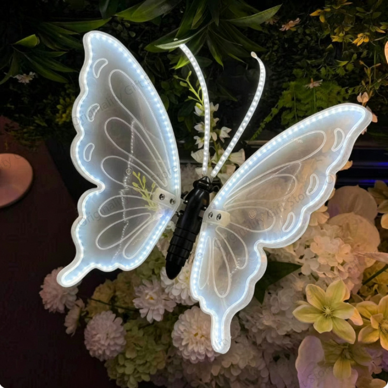 Outdoor Lighting Wedding Decor - Lumières LED de simulation de papillons