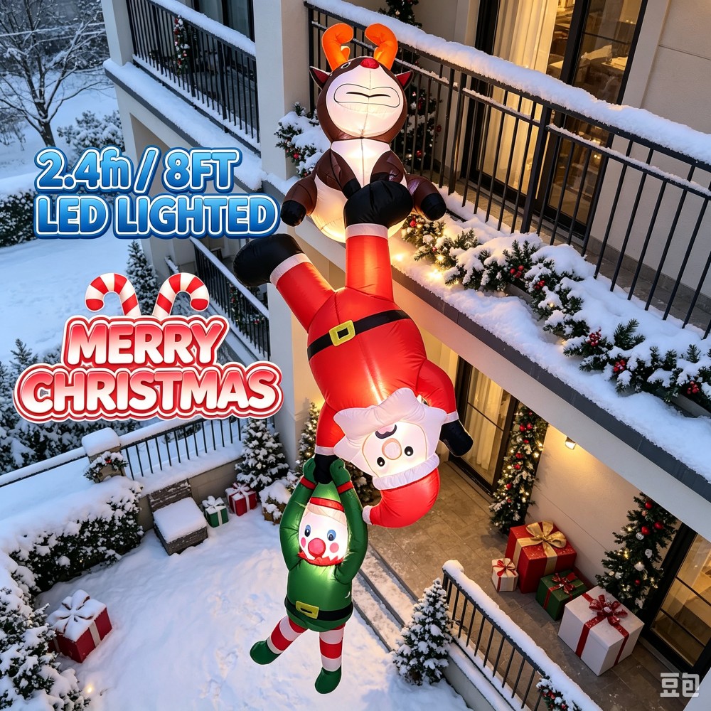 Décoration de Noël gonflable à - Santa'S Elves Holiday Lighting & Decor Llc avis et prix