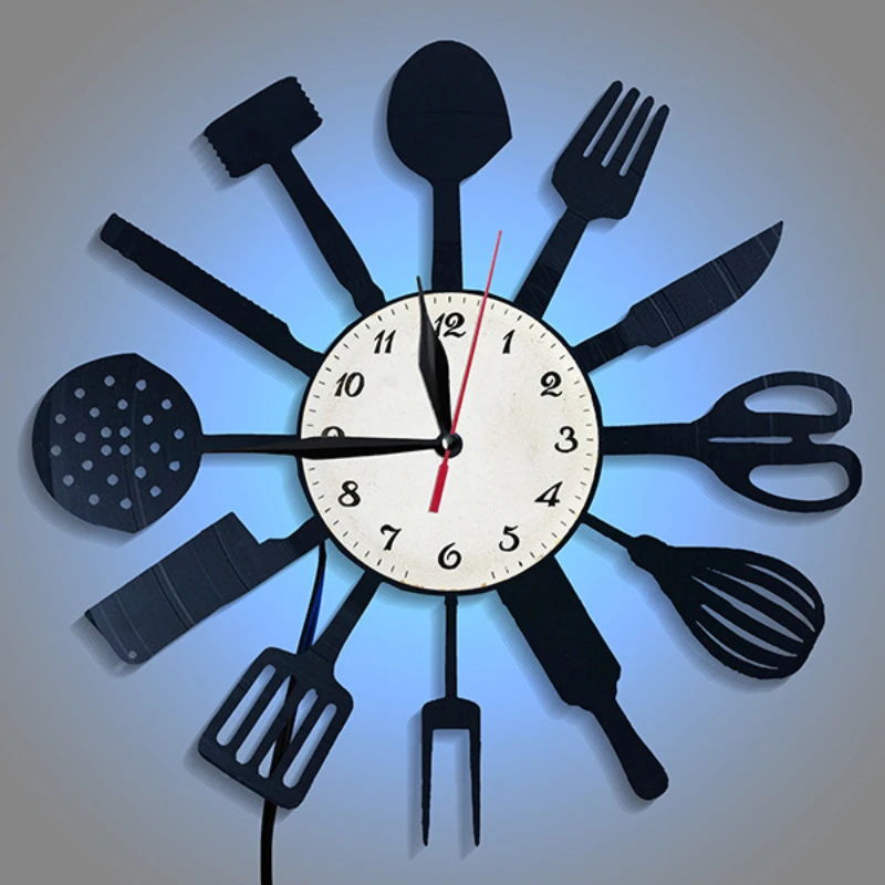 Horloge Murale Décorative en V - Lighting Home Decor Wall Clocks avis et prix
