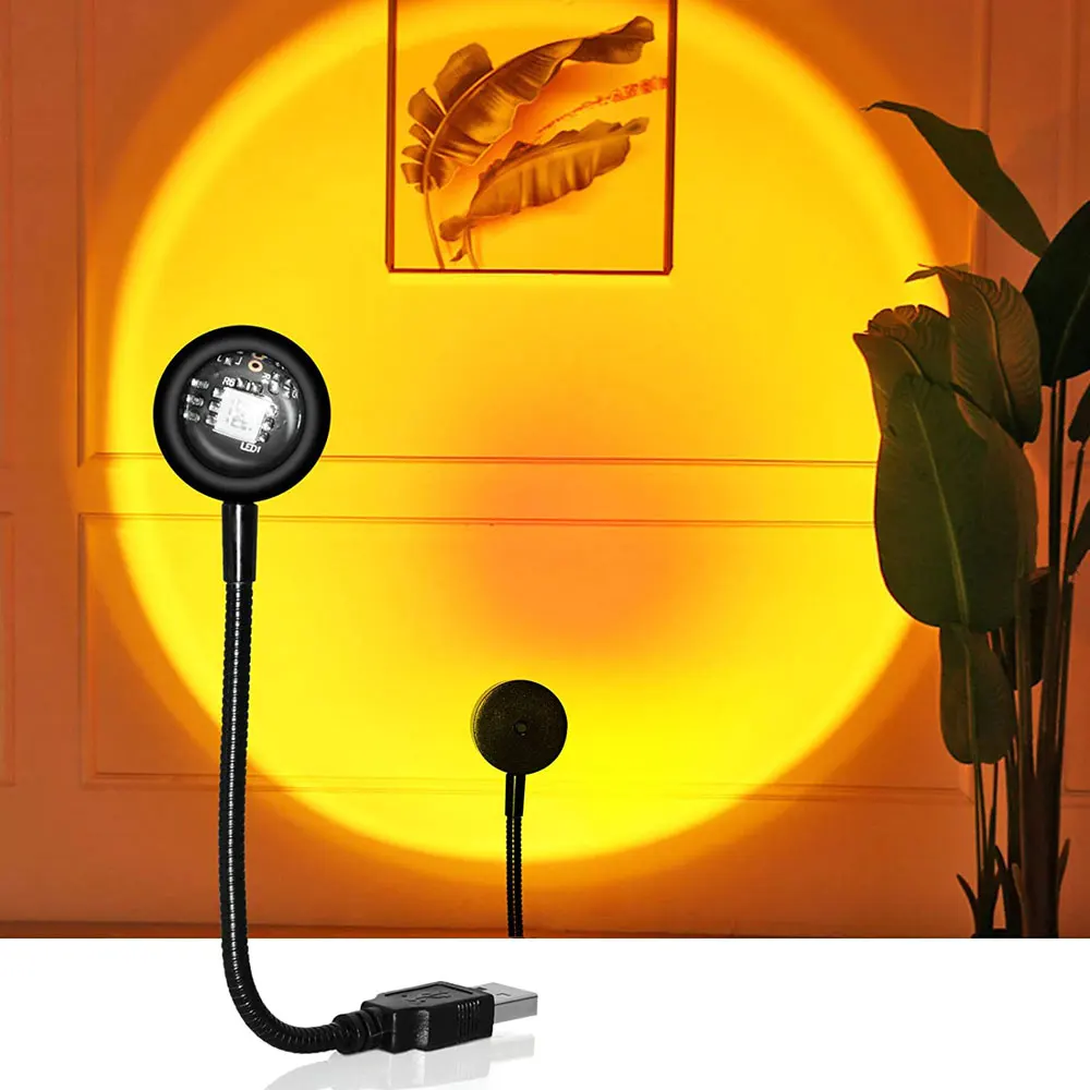 Lumière de projection arc-en-c - Sunset Lamp Projection avis et prix