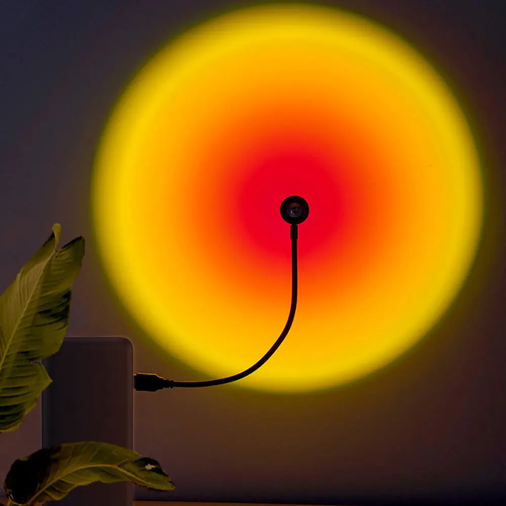 Lumière de projection arc-en-c - Sunset Lamp Projection avis et prix