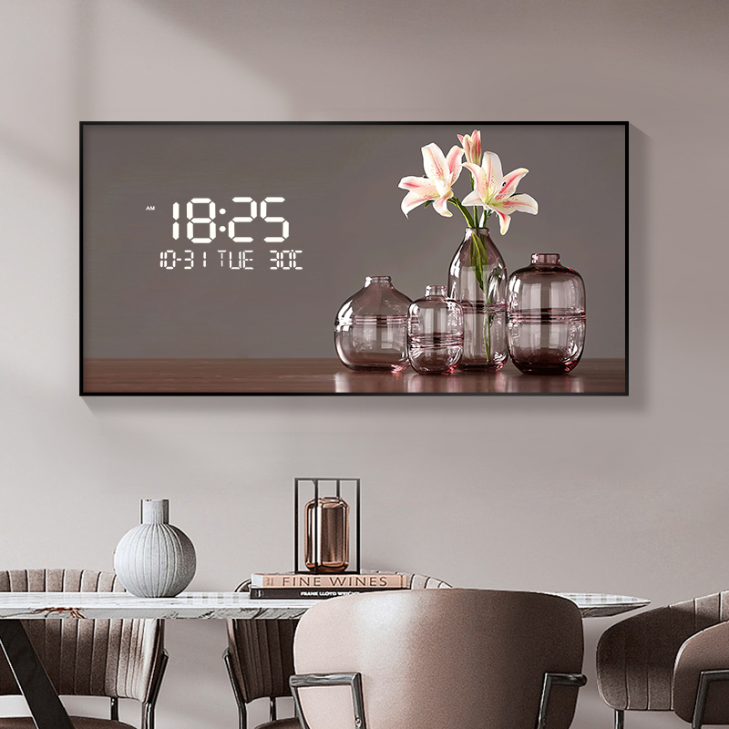 Horloge murale numérique à mot - Lighting Home Decor Wall Clocks avis et prix