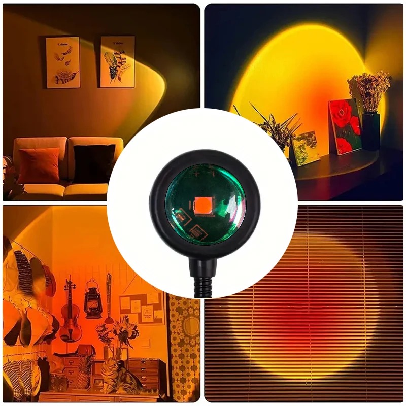 Lampe de projection USB couche - Sunset Lamp Projection avis et prix