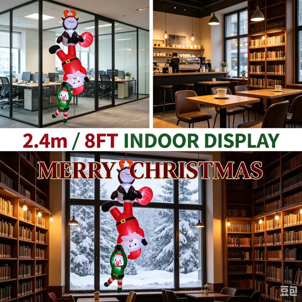 2,4 m de Père Noël, lutin et r - Santa'S Elves Holiday Lighting & Decor Llc avis et prix