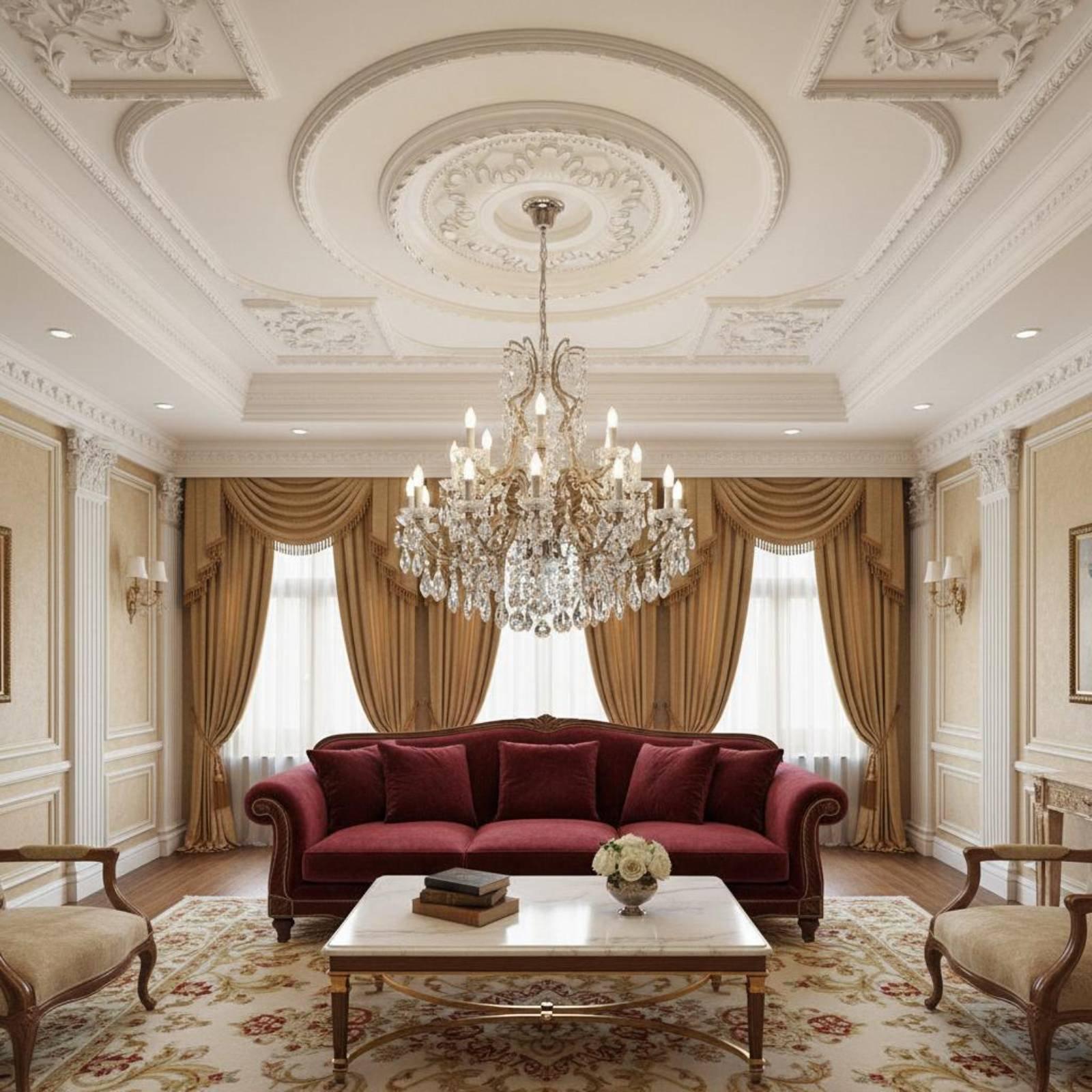 Plafonnier rond en PU avec méd - Decor Lighting Fixtures avis et prix