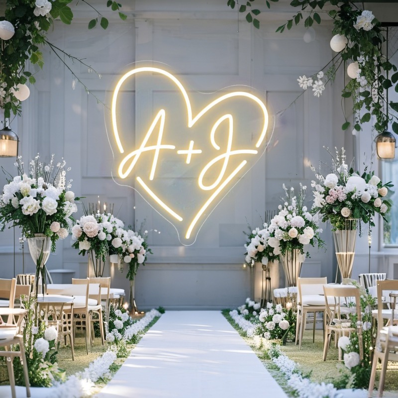 Enseigne au néon LED en forme  - Lighting Decor For Wedding avis et prix