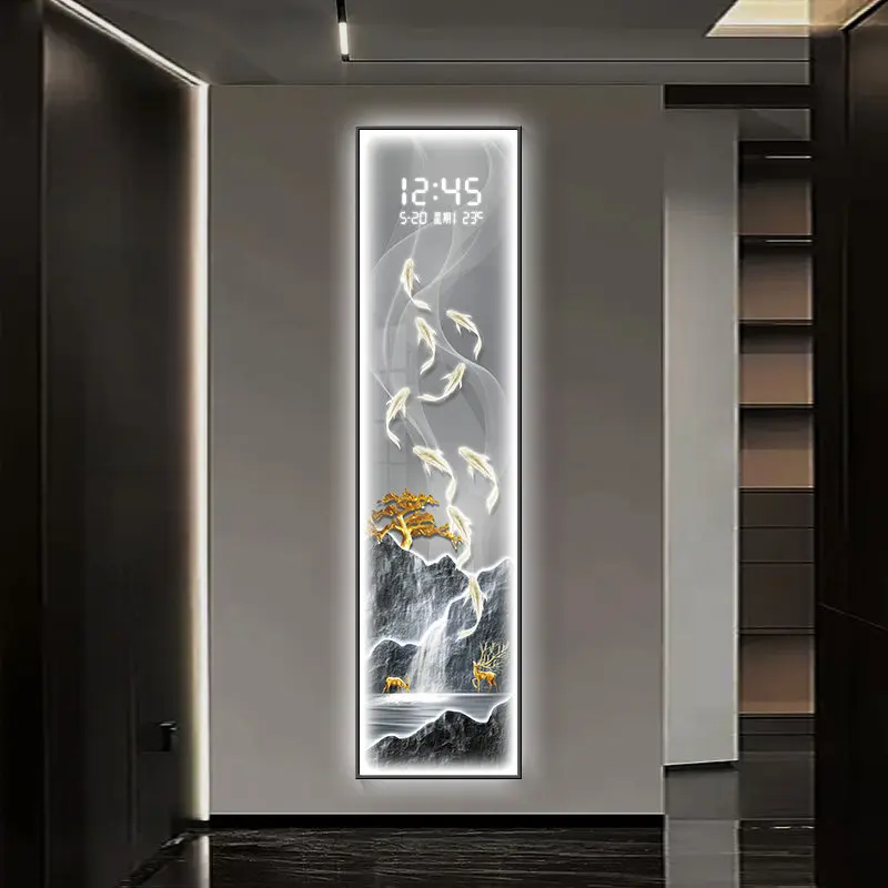 Horloge électronique LED de lu - Lighting Home Decor Wall Clocks avis et prix