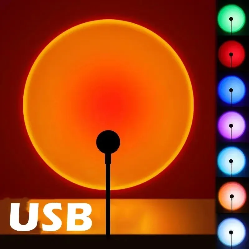 Lampe de Projection USB couche - Sunset Lamp Projection avis et prix