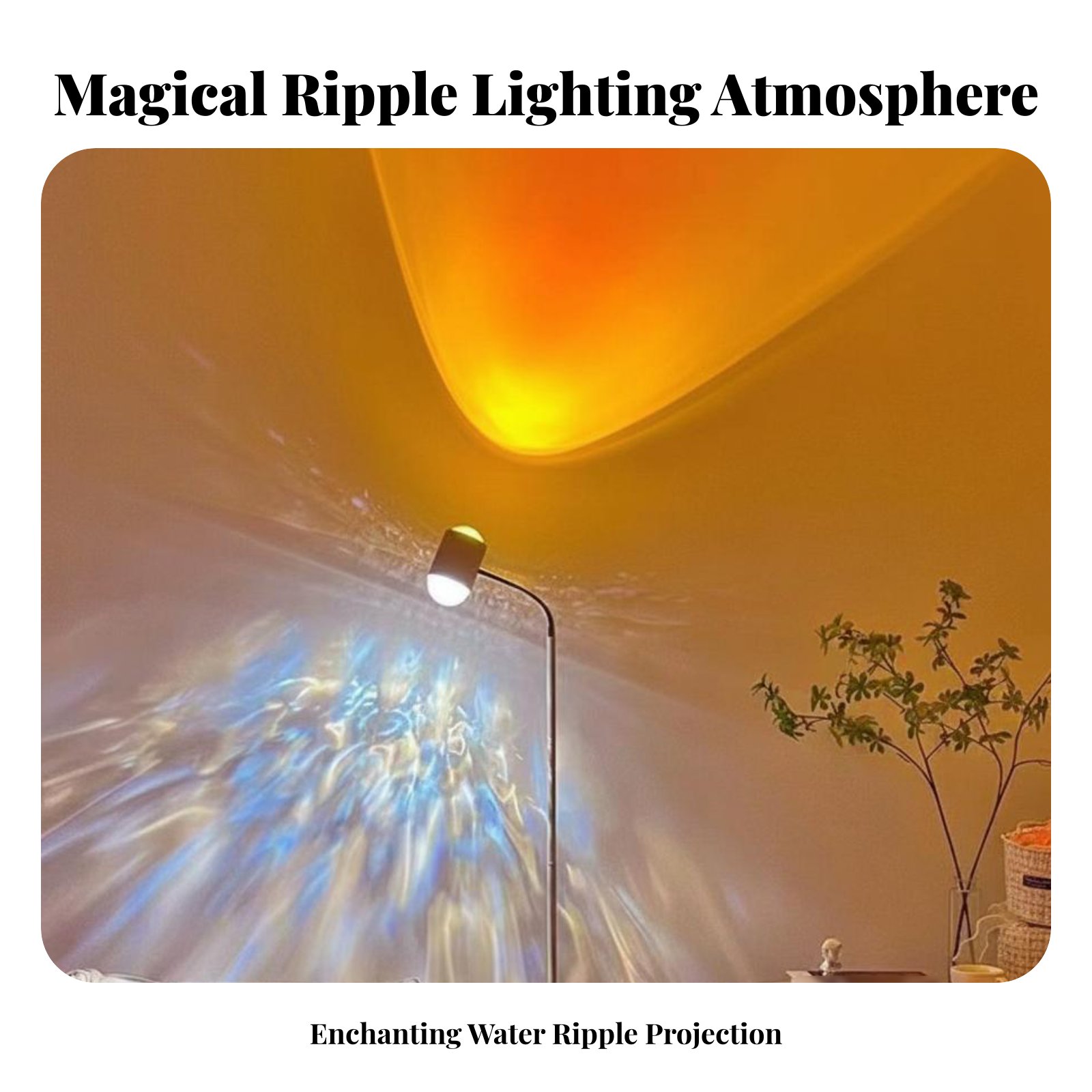 Lampe de sol à effet d'ondulat - Sunset Lamp Projection avis et prix