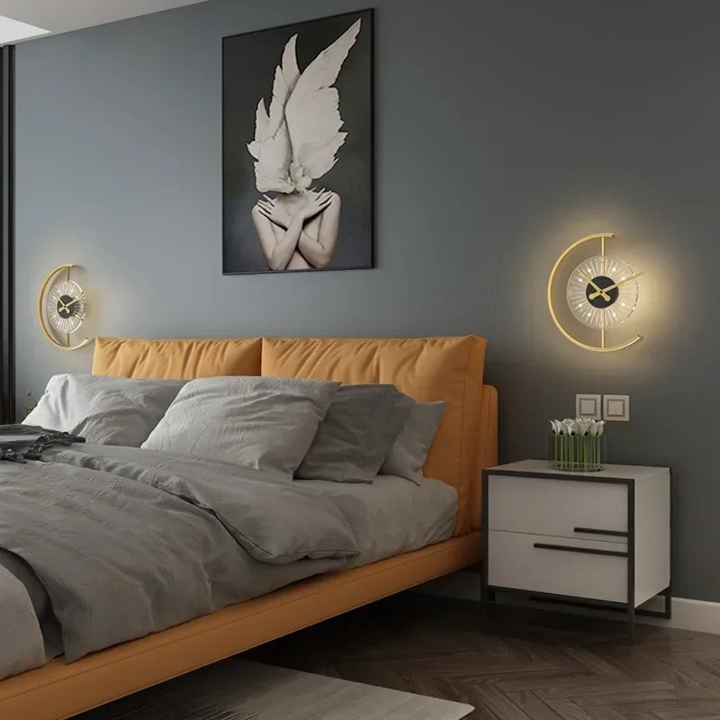 Applique murale moderne à LED  - Lighting Home Decor Wall Clocks avis et prix