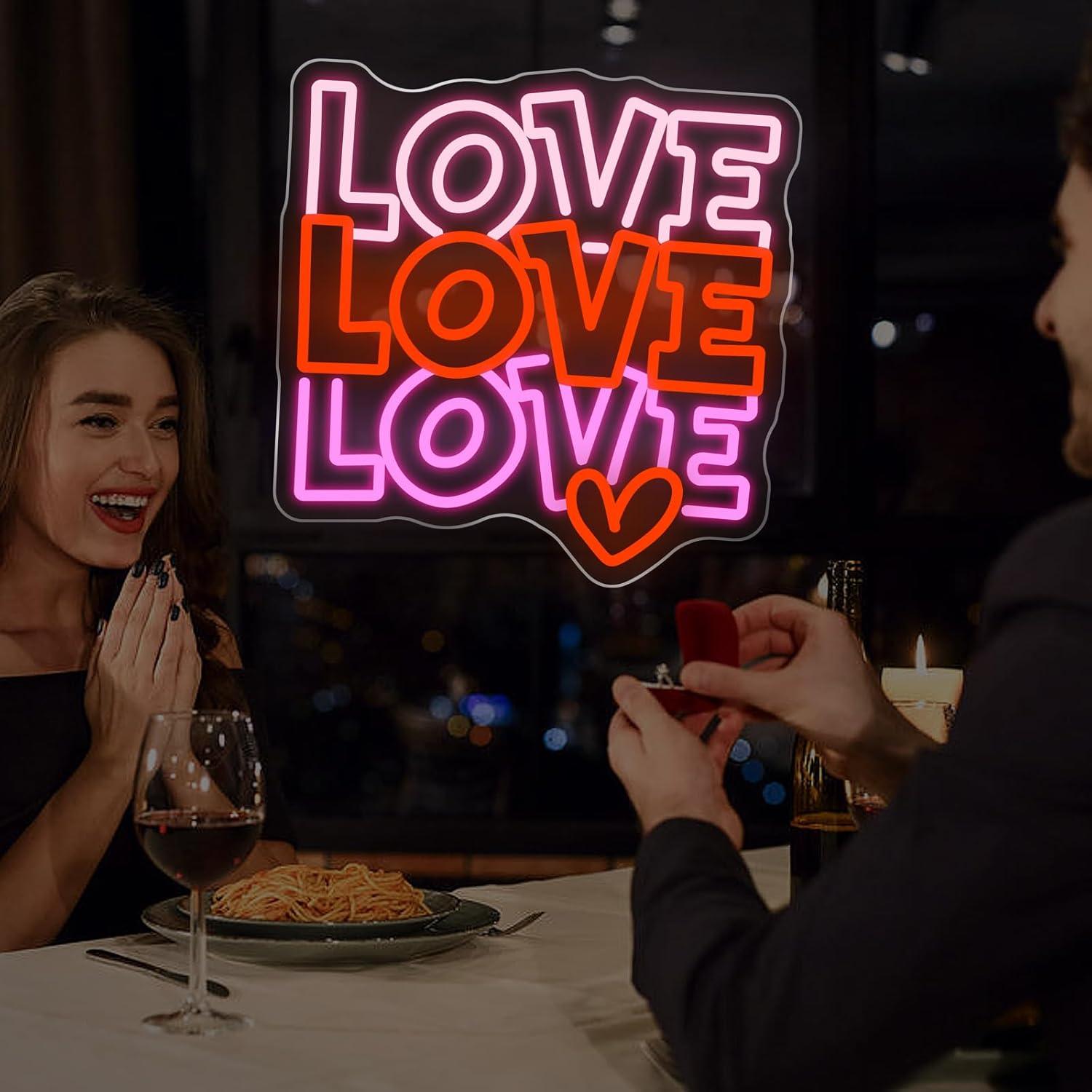 Enseigne néon « Love » à LED U - Lighting Decor For Wedding avis et prix