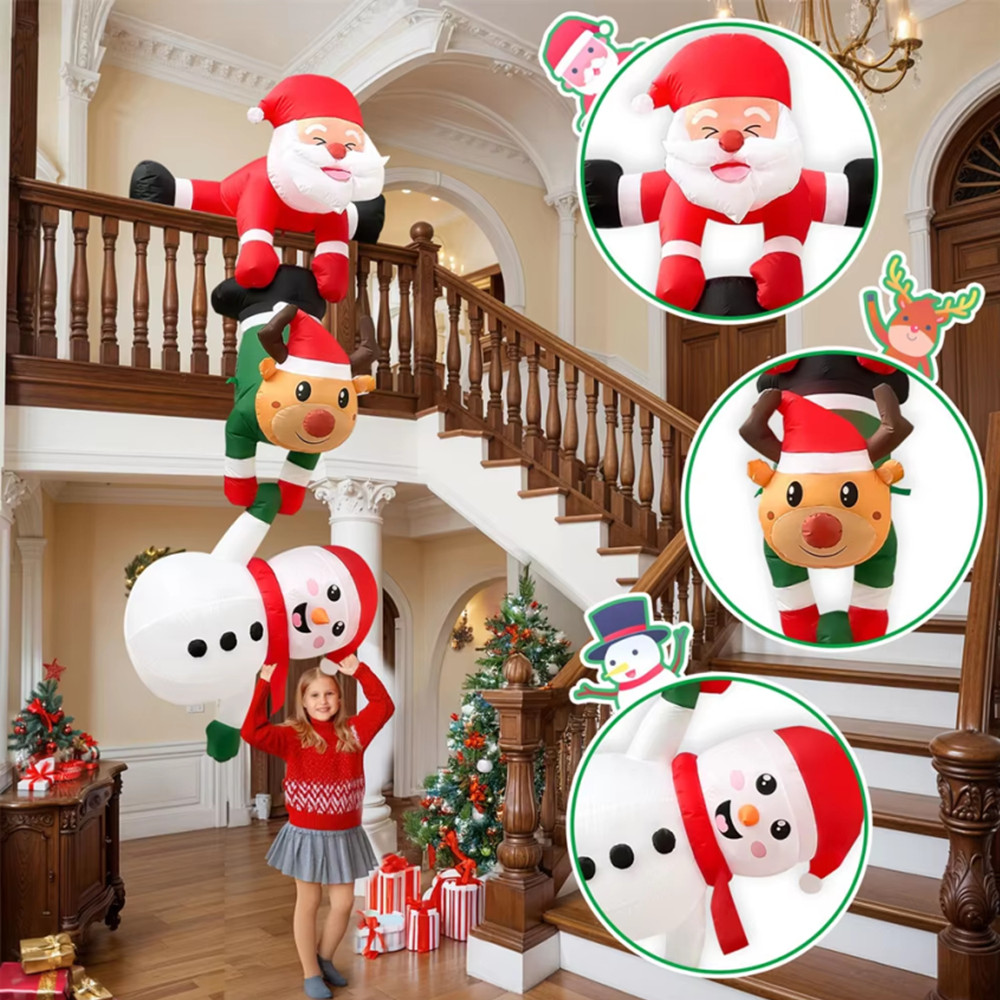 2,4 m, décor de Noël gonflable - Santa'S Elves Holiday Lighting & Decor Llc avis et prix