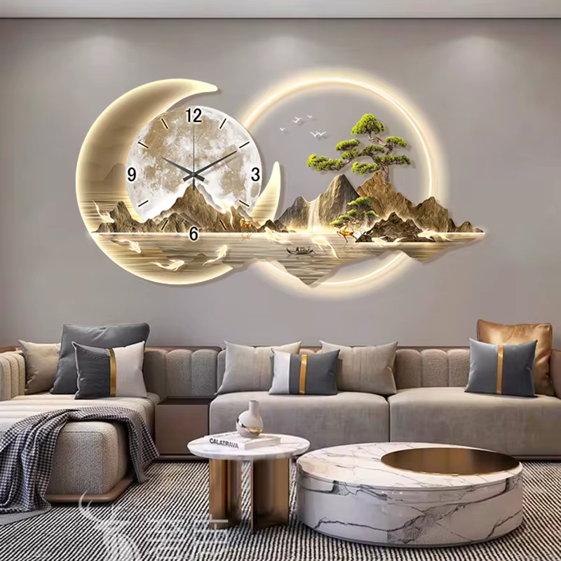 Horloge Murale de Luxe, Style  - Lighting Home Decor Wall Clocks avis et prix