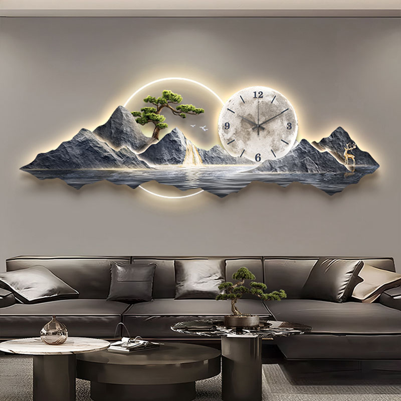 Horloges murales de salon, art - Lighting Home Decor Wall Clocks avis et prix