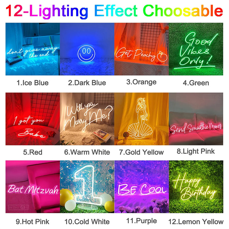 Enseignes néon LED personnalis - Lighting Decor For Wedding avis et prix