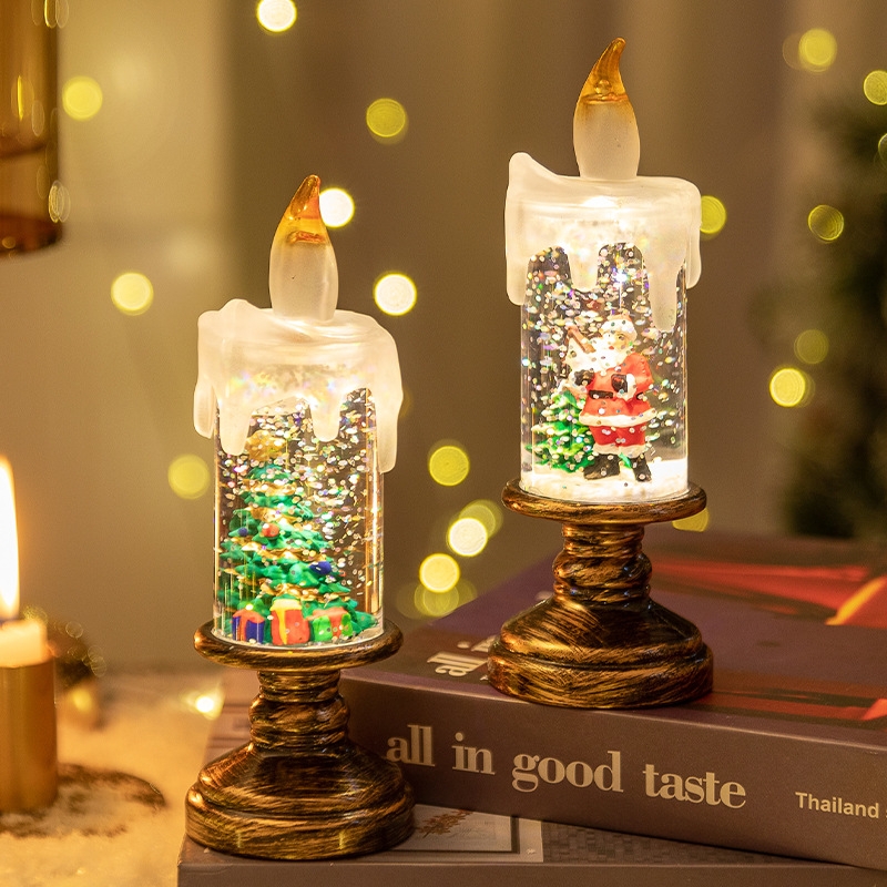 Lampe bougie boule à neige LED - Lighting Effect Home Decor avis et prix