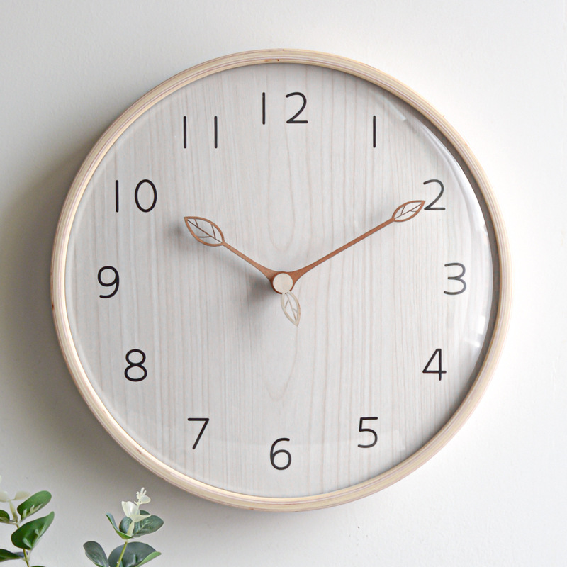 Horloge murale en bois légère  - Lighting Home Decor Wall Clocks avis et prix