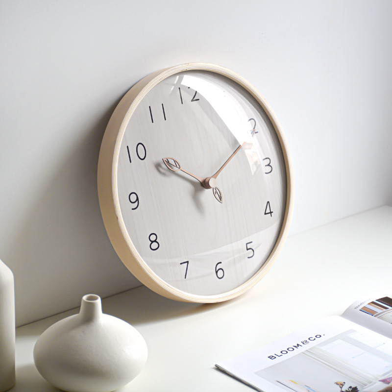 Horloge murale en bois légère  - Lighting Home Decor Wall Clocks avis et prix