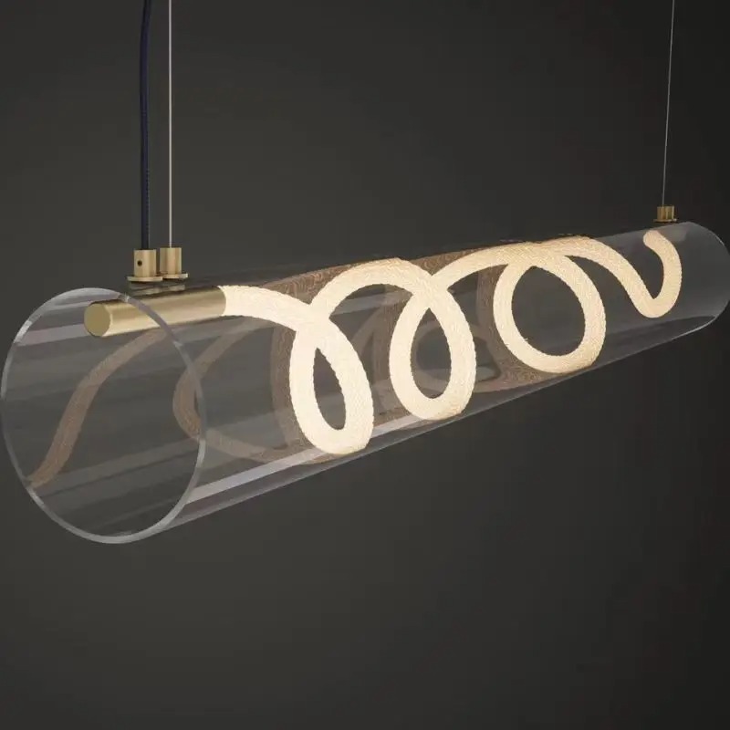 Lustre nordique à tube long, d - Decor Lighting Fixtures avis et prix