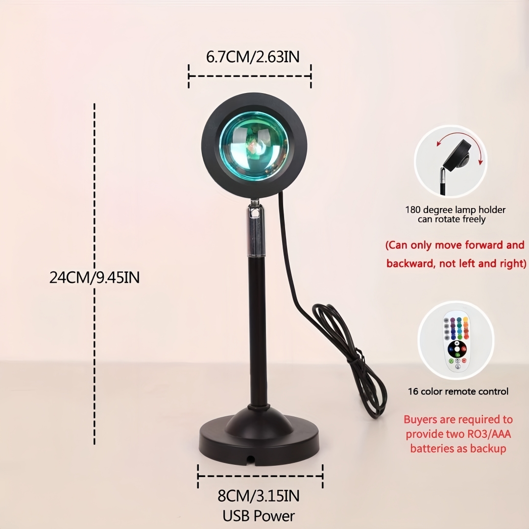 Lampe de projection coucher de - Sunset Lamp Projection avis et prix