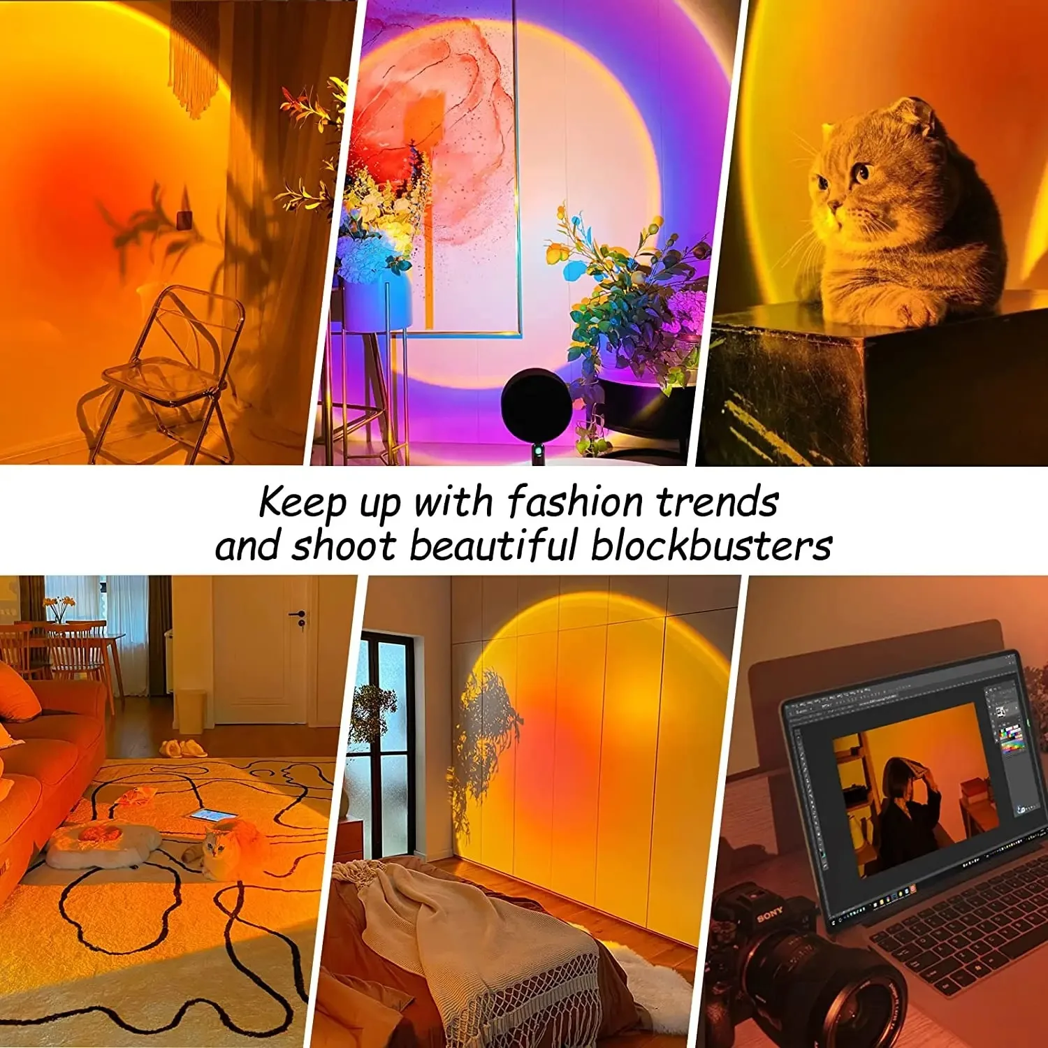 Lampe de coucher de soleil 16  - Sunset Lamp Projection avis et prix