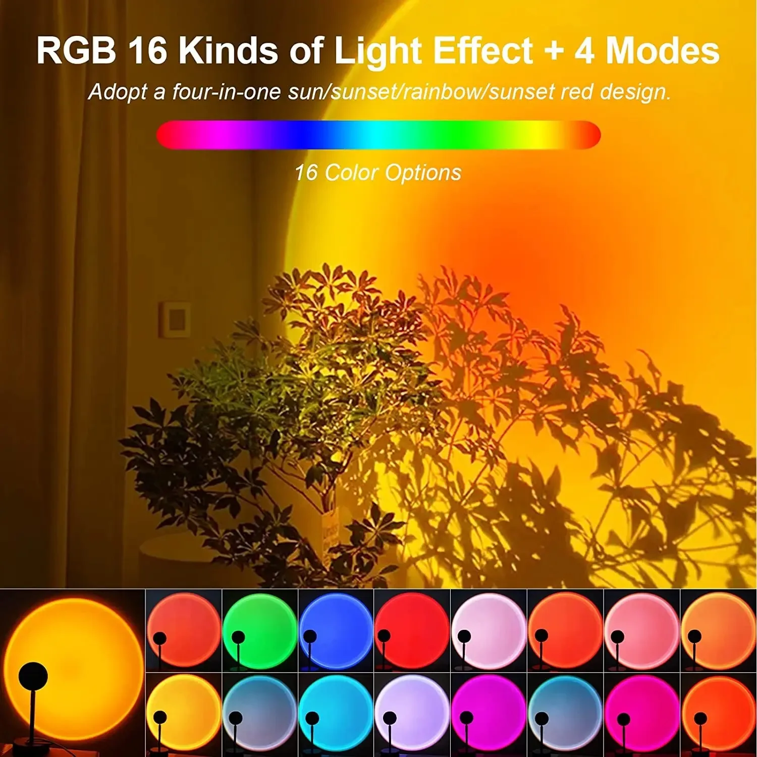 Lampe de coucher de soleil 16  - Sunset Lamp Projection avis et prix